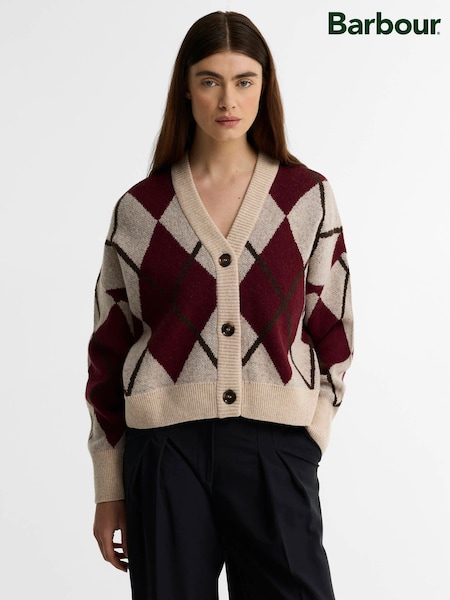 Natural - Barbour® Harleigh Knitted Cardigan