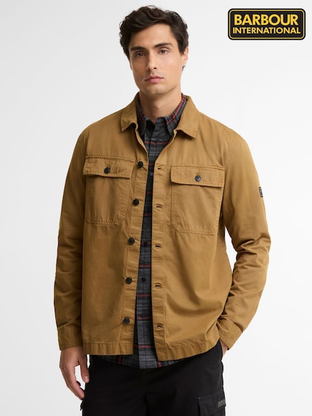 Brown - Regular Barbour International Arlo Overshirt