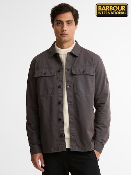 Grey - Regular Barbour International Arlo Overshirt