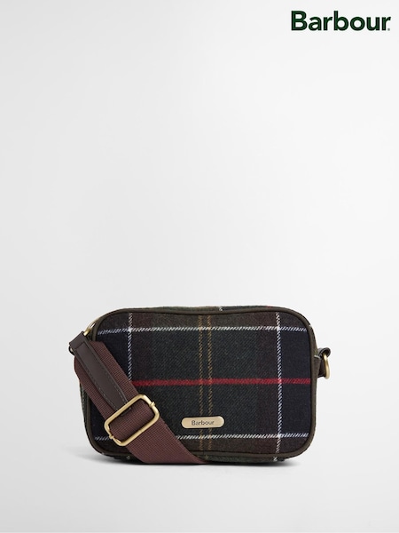 Brown - Barbour® Contin Tartan Mini Cross-body Bag