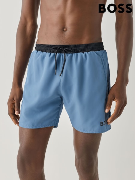 Light Blue - Regular Boss Starfish Quick Dry Swim Shorts