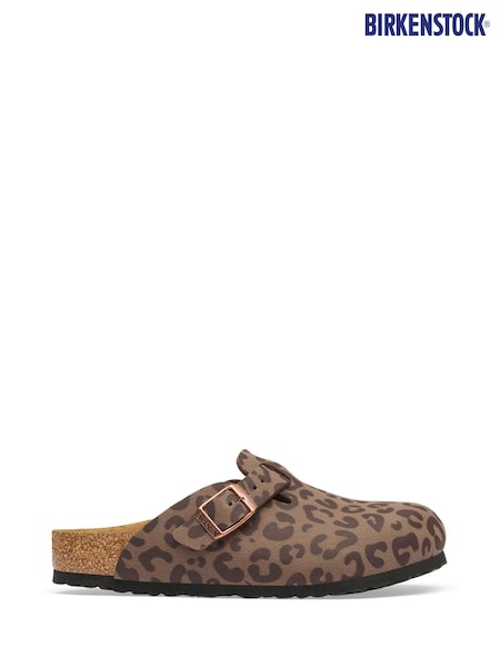 Leopard - Birkenstock Boston Birkoflor Leopard Clogs