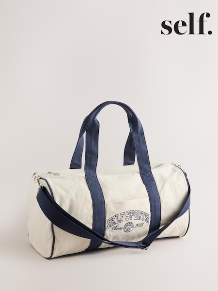 Ecru - Self. Large Gym Duffle Bag