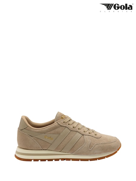 Natural - Gola Daytona Suede Trainers