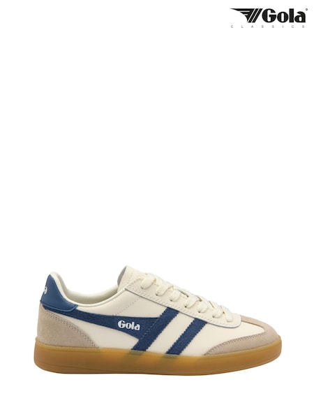 White - Gola Viper Leather Trainers