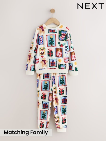 Ecru - Family Christmas Matching Pyjamas Set (9mths-16yrs)
