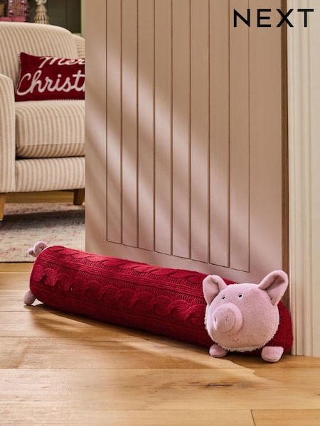 Christmas Pig In Blanket Draught Excluder