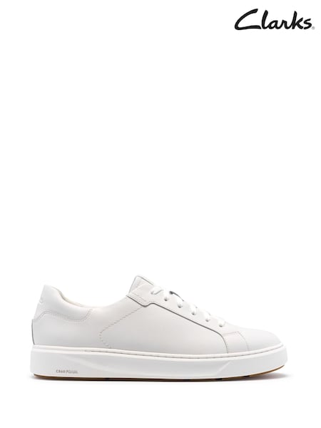 White - Regular Clarks Code Lace White Trainers