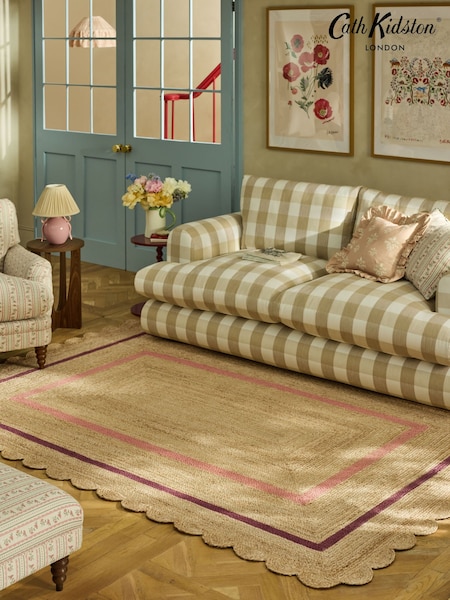 Cath Kidston Jute Border Rug
