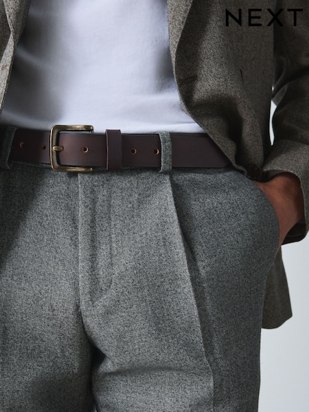 Oxblood Brown - Regular Casual Leather Belt