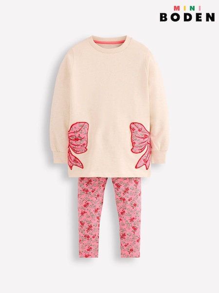 Boden Pink Fun Sweatshirt Tunic Set (V69926) | £39 - £45