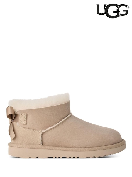 Brown - Ugg Kids Ultra Mini Bailey Bow Boot