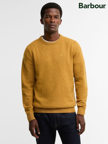 Orange - Regular Barbour® Essential Tisbury Crew Neck Sweater