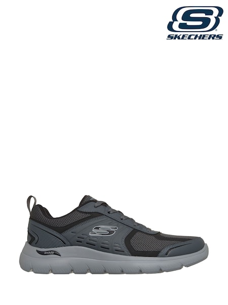 Grey - Regular Skechers Arch Fit Summits Leege Trainers