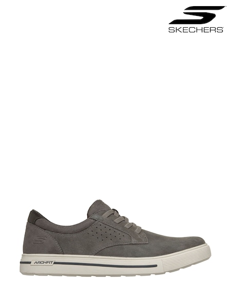 Grey - Regular Skechers Arch Fit Solano Rey Shoes