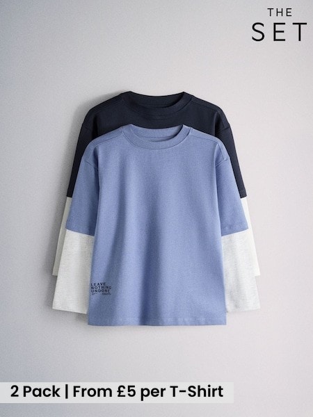 Multi - The Set 2 Pack Long Sleeve Mock Layer T-shirts
