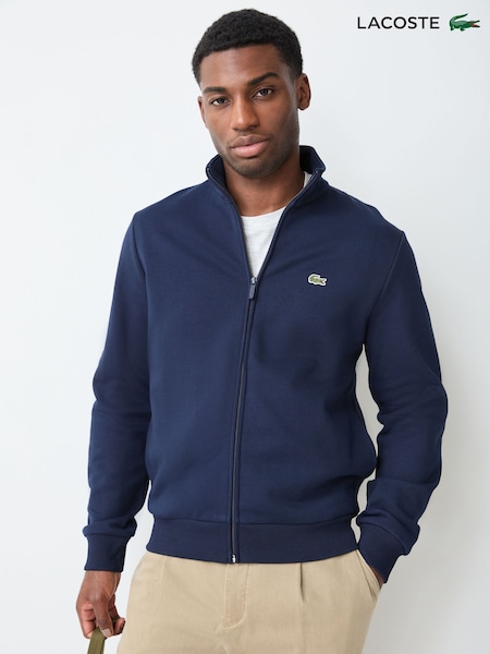 Blue - Regular Lacoste Regular Fit Zipped Fleece Sweatshirt