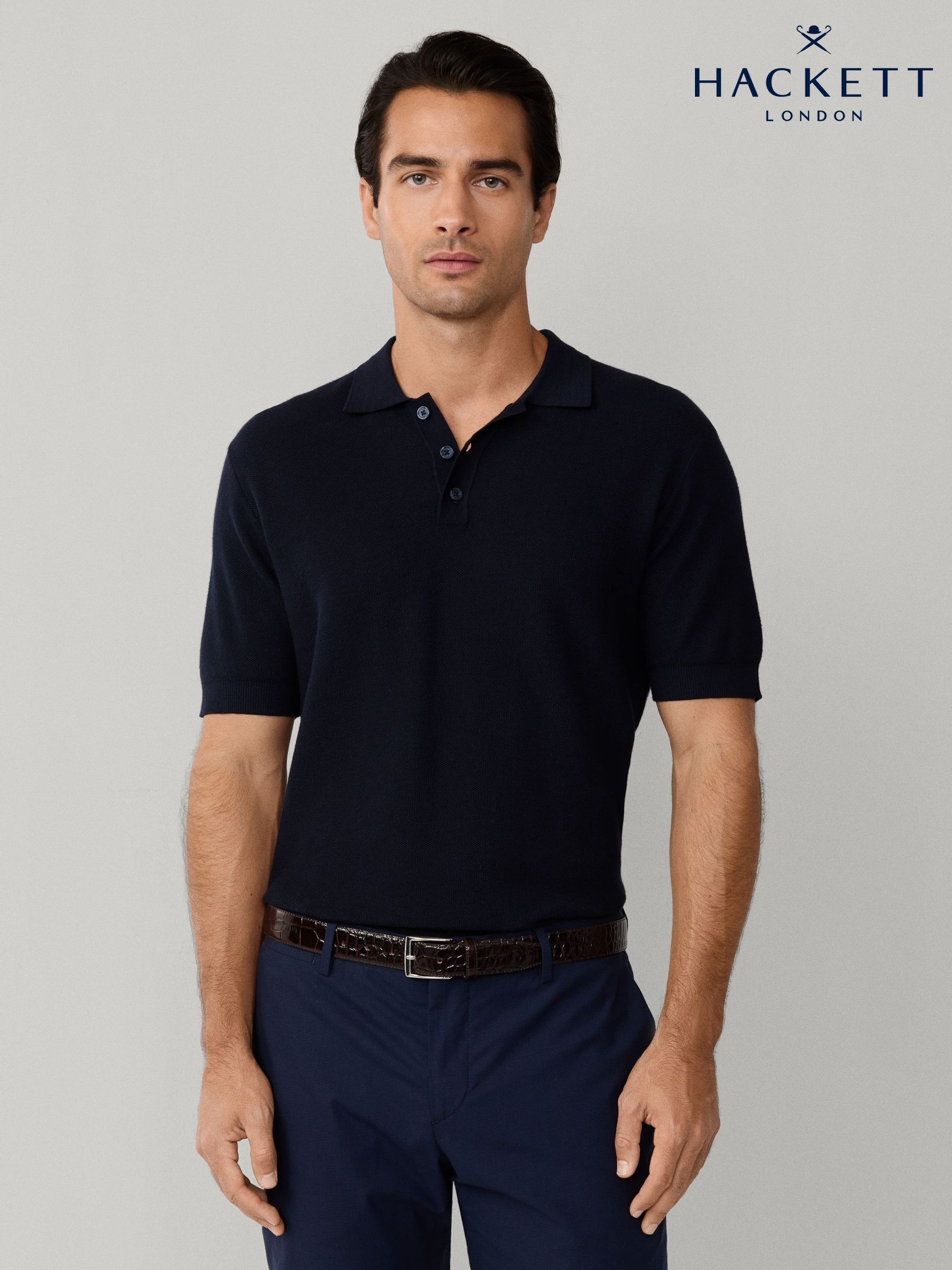 Buy Men's Polo Shirts Cashmere Tops Online | Next UK