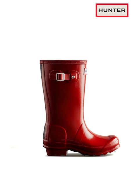 Hunter Red Junior Originals Gloss Boots (V71264) | £55