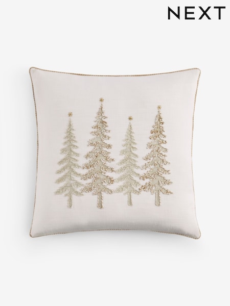 Embellished Christmas Tree Cushion