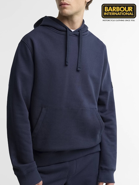 Navy - Regular Barbour® International Map Hoodie