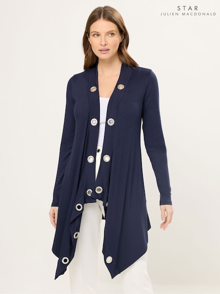 Star by Julien MacDonald Blue Eyelet Cardigan (V72012) | £36