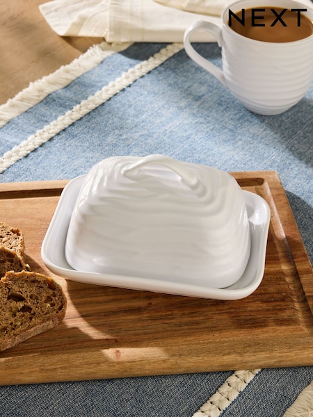 Malvern Embossed Butter Dish