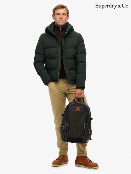 Dark Green - Superdry Tarp Embroidered Rucksack
