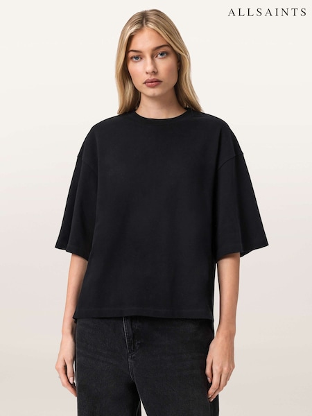 AllSaints Black Esme Amelie T-Shirt (V72498) | £79