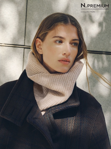 Oatmeal - N.premium Cashmere Blend Snood