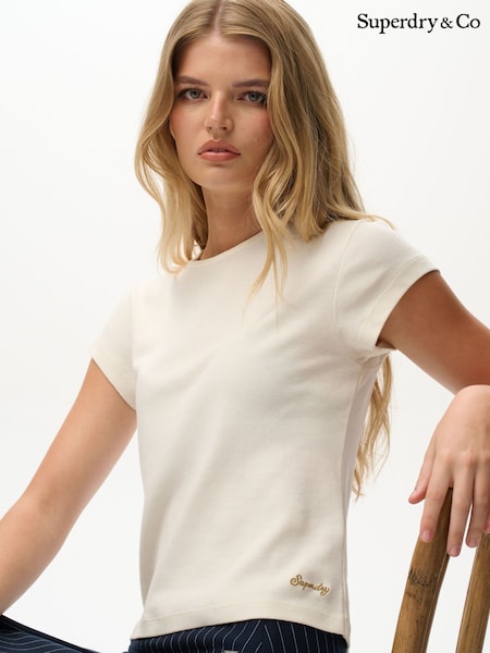 White - Superdry Athletic Essential T-shirt
