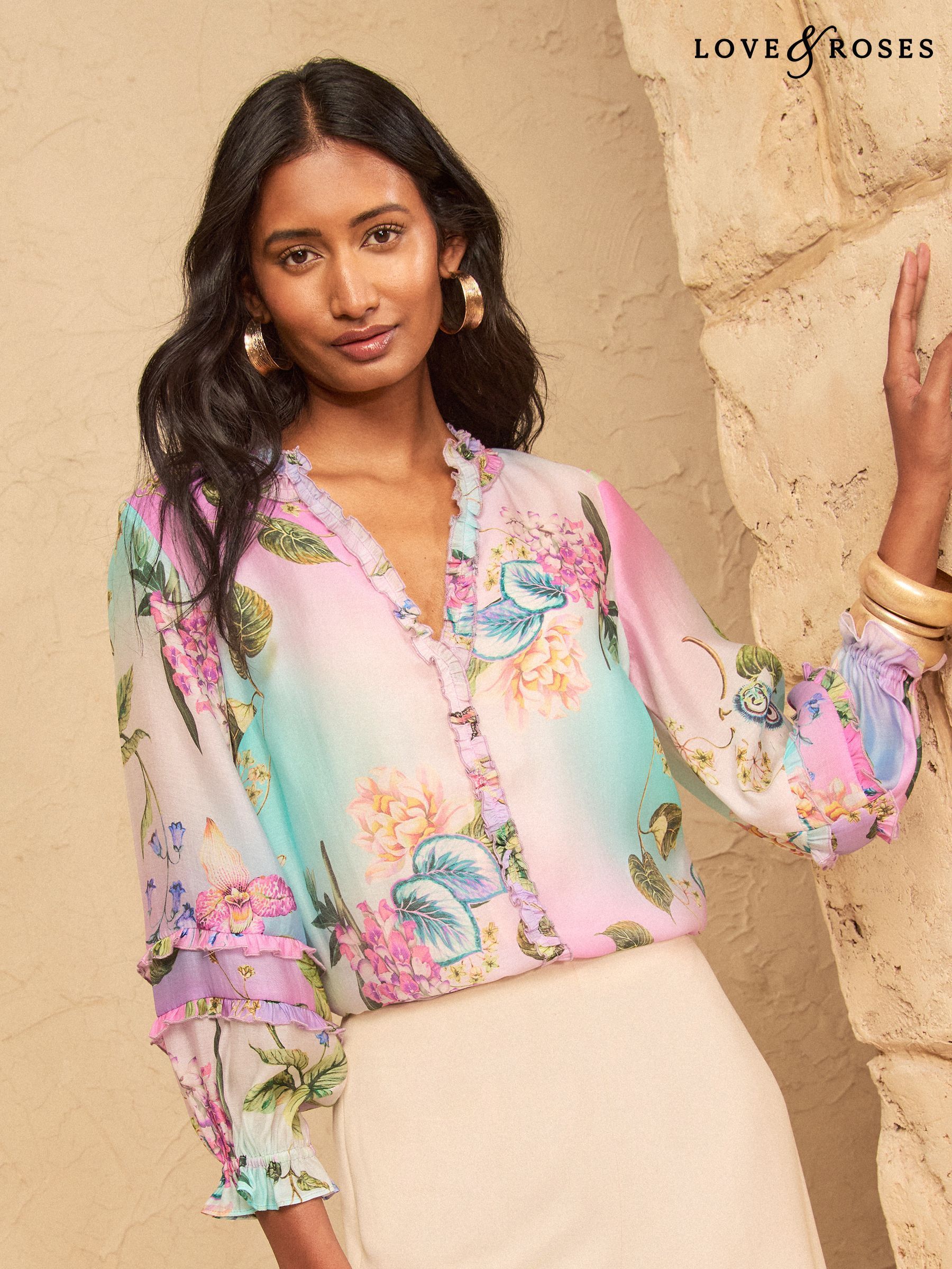 Pink Ruffle Tops for Women | Next Official Site