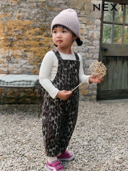 Animal Print Cord - Dungarees (3mths-7yrs)