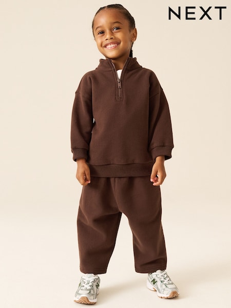 Chocolate Brown - Soft Touch Jersey Joggers (3mths-7yrs)