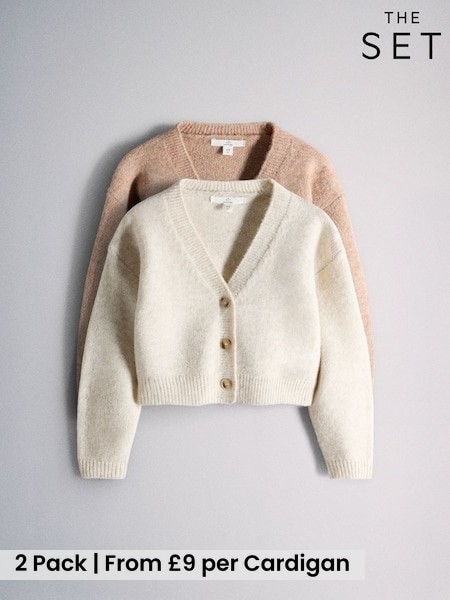Neutral - The Set 2 Pack V-neck Knitted Cardigan