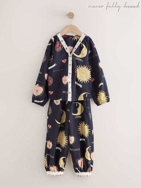 Black Mystic - Never Fully Dressed Viscose Nylon Button Through Pyjamas