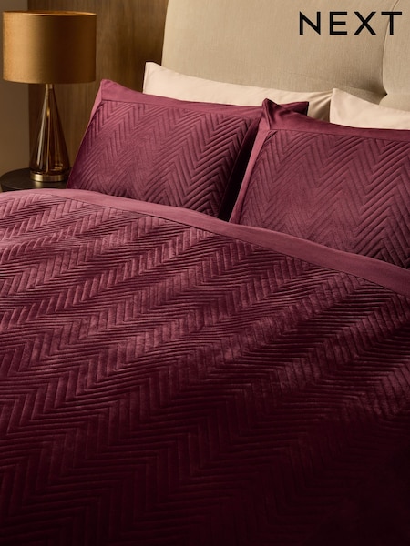 Madison Quilted Velvet Bed Set