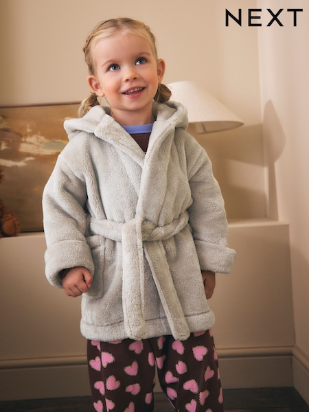 Champagne - Soft Touch Fleece Dressing Gown (9mths-16yrs)