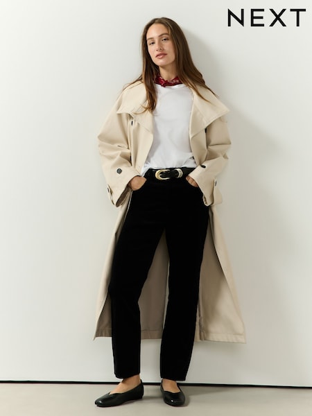 Black - Corduroy Stovepipe Jeans
