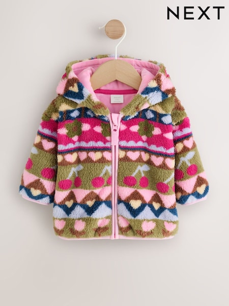 Multi Fairisle - Fleece Baby Zip Jacket (0mths-2yrs)