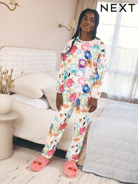 Multicoloured - Squishmallows Fleece Cosy Pyjamas (3-16yrs)