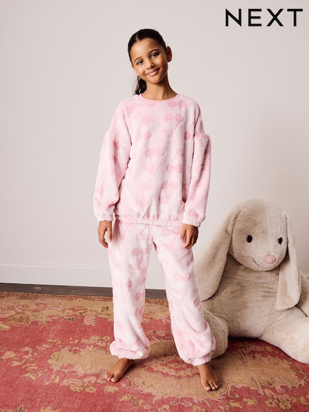 Pink - Fleece Cosy Pyjamas 1 Pack (3-16yrs)