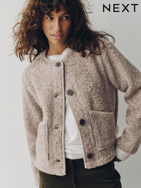 Neutral - Button Up Teddy Borg Jacket