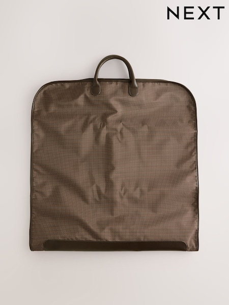 Brown - Check Suit Carrier