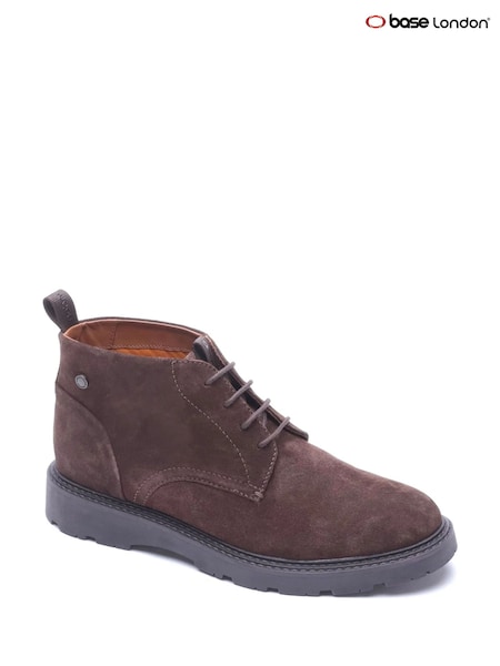 Brown - Regular Base London Havoc Chukka Leather Boots