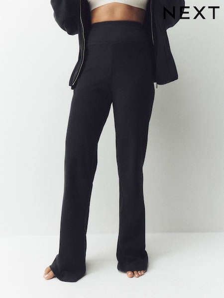 Black - Studio Cosy Fleece Kickflare Leggings