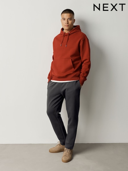 Slate Grey - Slim Fit Brushback Joggers