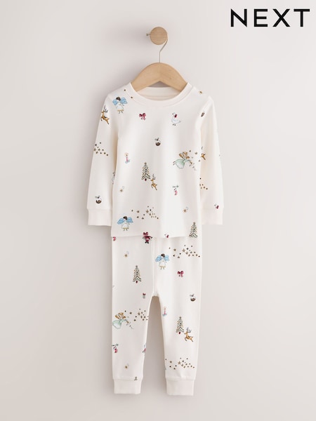 White - Christmas Snuggle Pyjamas Set (9mths-12yrs)
