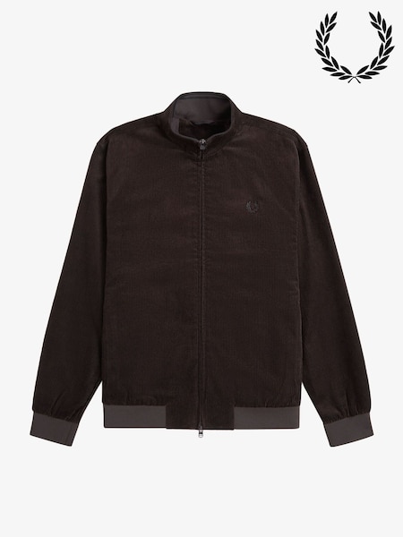 Brown - Regular Fred Perry Cord Brentham Jacket