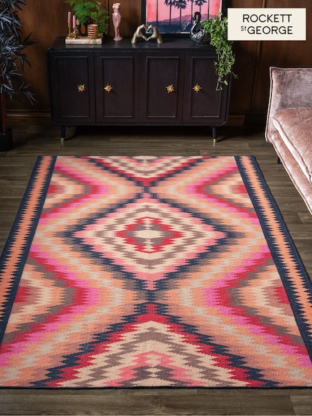 Rockett St George Diamond Ikat Wool Rug